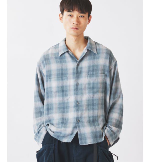 JOURNAL STANDARD relume「TCガーゼ オンブレチェック シャツ」|シャツ・ブラウス|グリーン