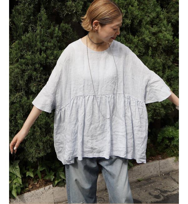 journal standard luxe「60リネン ギャザープル」|シャツ・ブラウス|