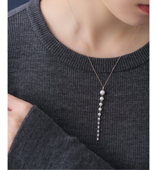 Lilas by Spick&Span「11ピースパールグラデーションネックレス K10」|ネックレス|