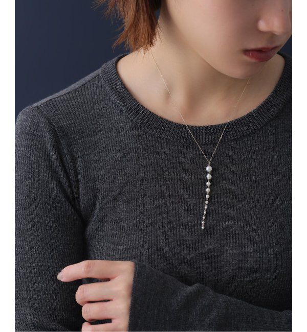 Lilas by Spick&Span「11ピースパールグラデーションネックレス K10」|ネックレス|