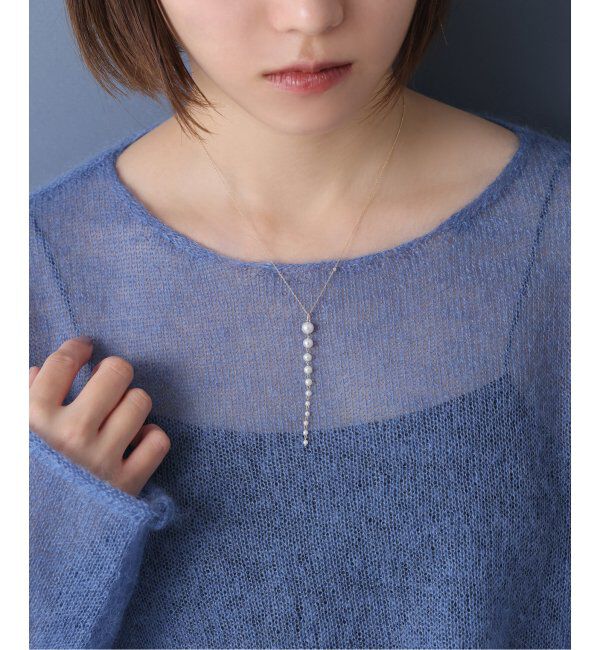 Lilas by Spick&Span「11ピースパールグラデーションネックレス K10」|ネックレス|