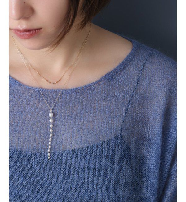 Lilas by Spick&Span「11ピースパールグラデーションネックレス K10」|ネックレス|