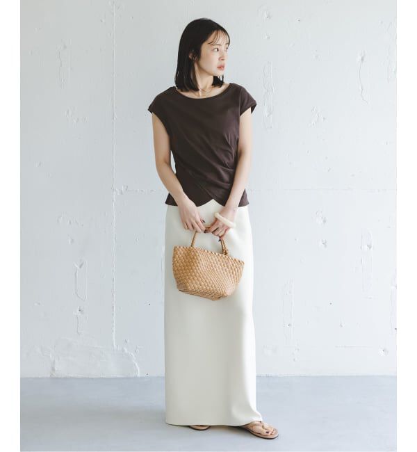 NOBLE「《接触冷感》ウエストギャザーコンパクトT」|Tシャツ・カットソー|