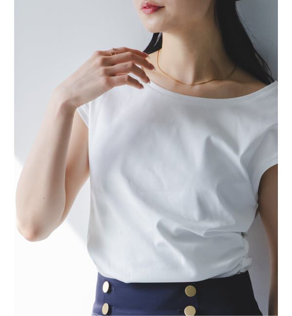NOBLE「《接触冷感》ウエストギャザーコンパクトT」|Tシャツ・カットソー|