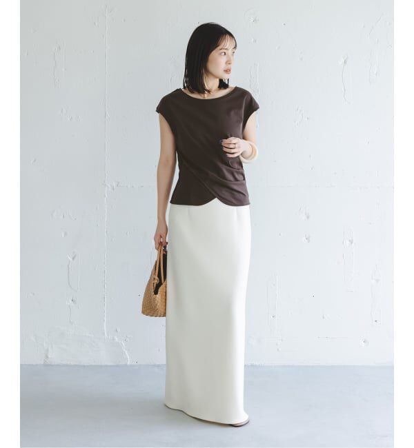 NOBLE「《接触冷感》ウエストギャザーコンパクトT」|Tシャツ・カットソー|