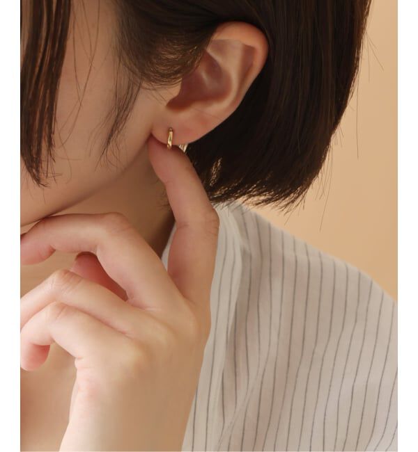 Lilas by Spick&Span「10mmフープパイプピアス K18（両耳）」|ピアス|