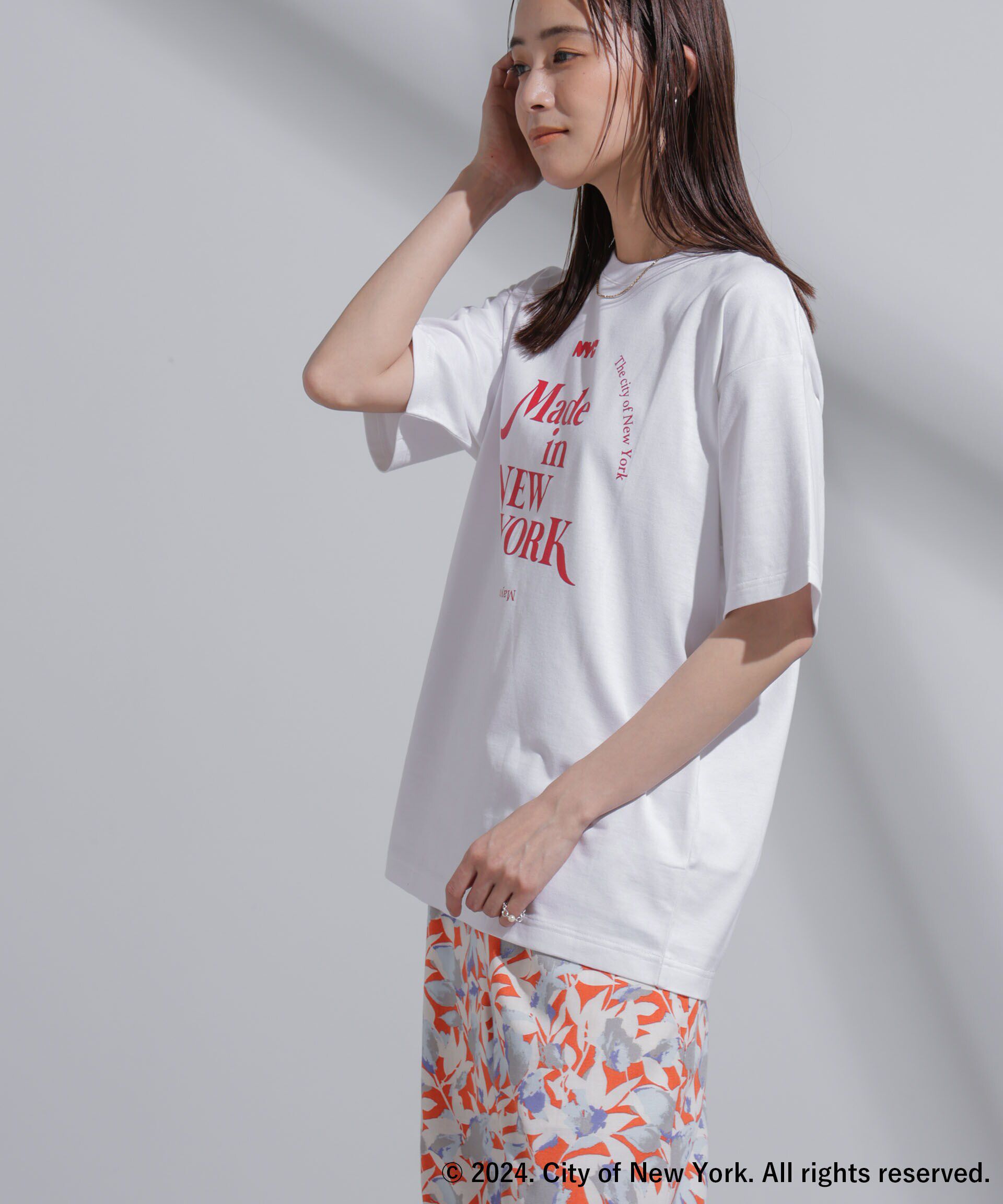 NANO universe「GOOD ROCK SPEED&times;Anti Soaked(R) 汗染み防止 NYC Tシャツ」|Tシャツ・カットソー|