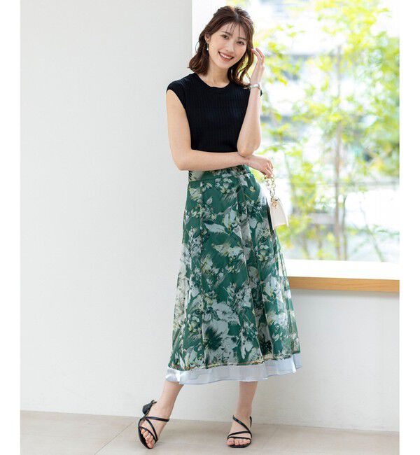 ANY SIS「【洗える】レーシーディテールフレンチ ニット」|ニット・セーター|