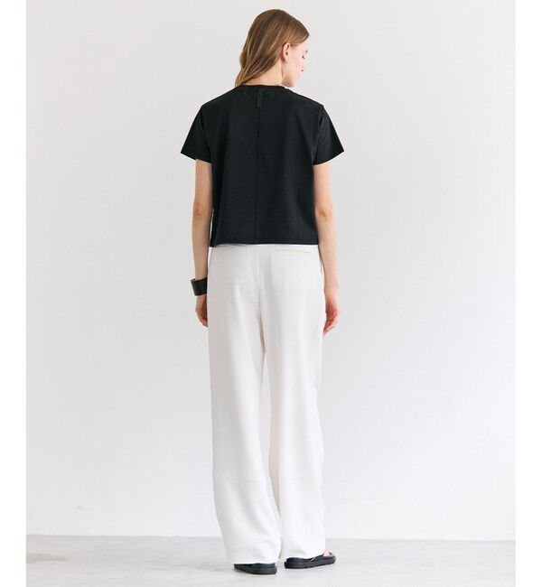 BEIGE,「DIOP / スビンコットン クロップドTシャツ」|Tシャツ・カットソー|