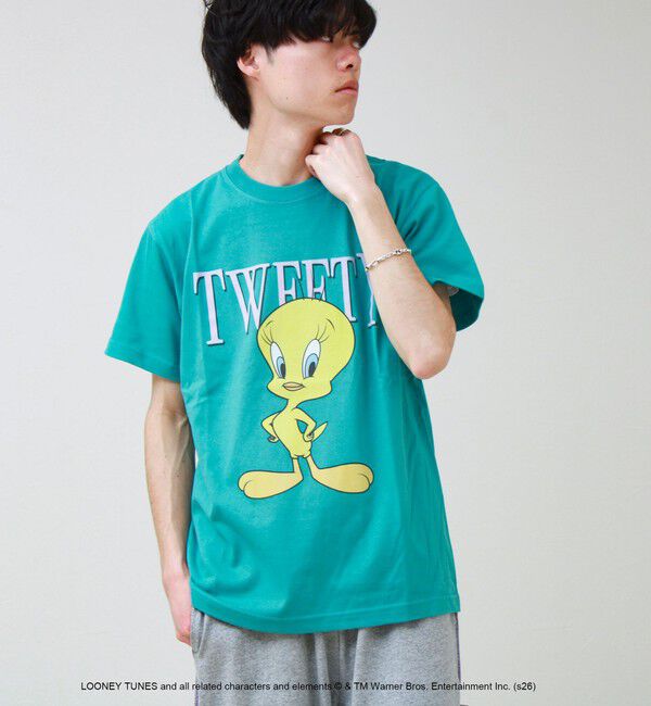 GLOSTER「【GOOD ROCK SPEED】Looney Tunes / ルーニー・テューンズ」|Tシャツ・カットソー|グリーン