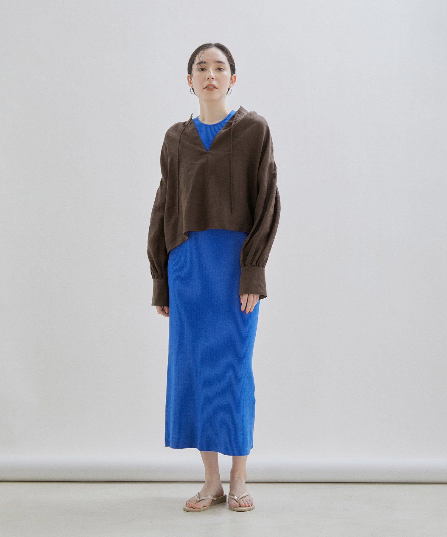SALON adam et rope'「【オーガニックコットン】ノースリーブワンピース-CreamyCotton /クリーミーコットン-」|ワンピース|