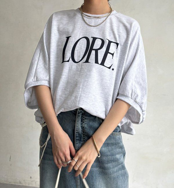  「LOREプリントドルマンプルオーバー」|Tシャツ・カットソー|