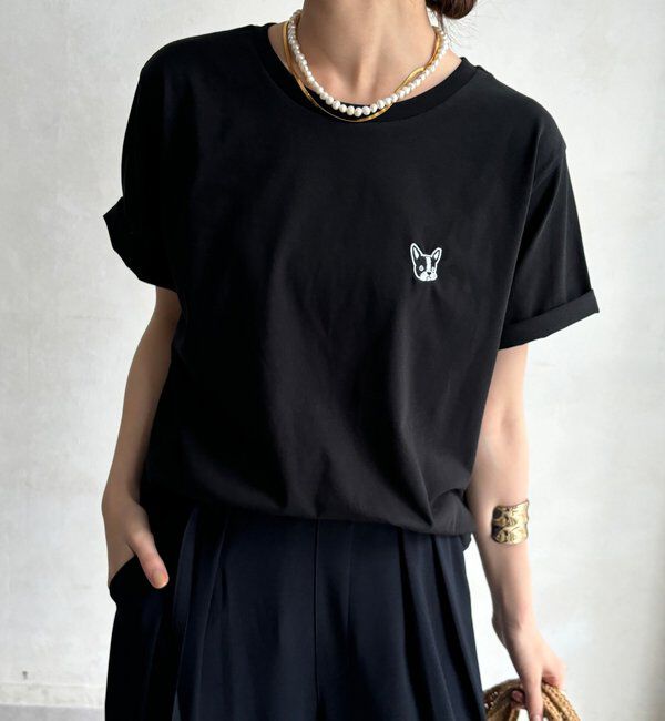  「【WEB限定】ワッペン風刺繍TEE」|Tシャツ・カットソー|