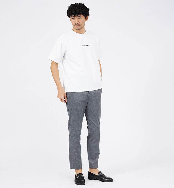 ABAHOUSE「【ロゴ刺繍】ワンポイント 半袖 Tシャツ」|Tシャツ・カットソー|