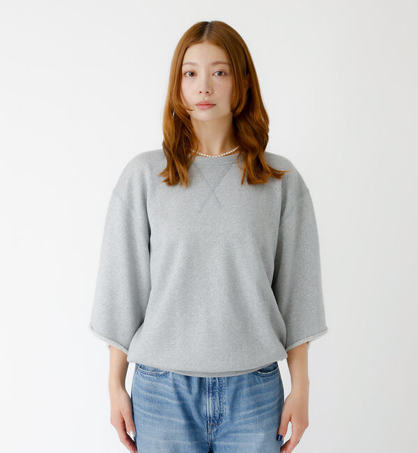 Rouge vif「【IRONING / アイロニング】Glitter sweat hslv / グ」|Tシャツ・カットソー|