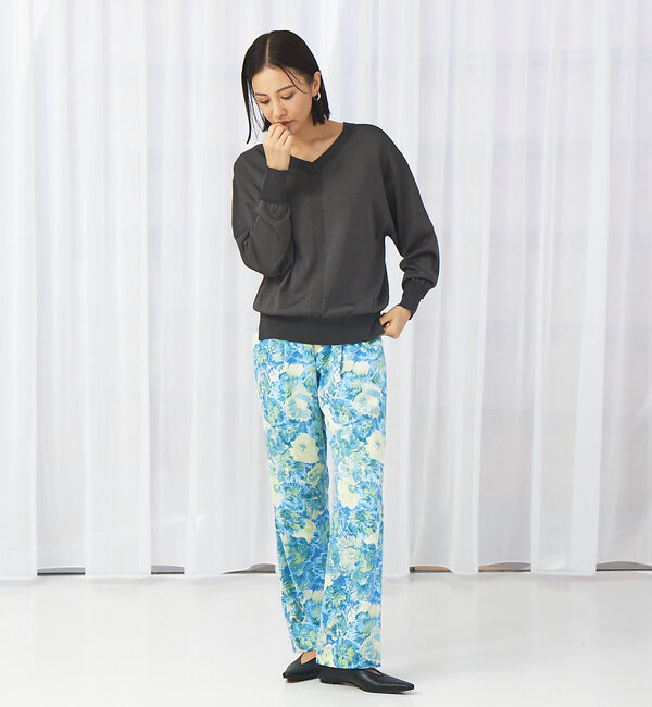 qualite「カスレフラワーストレートパンツ」|その他|