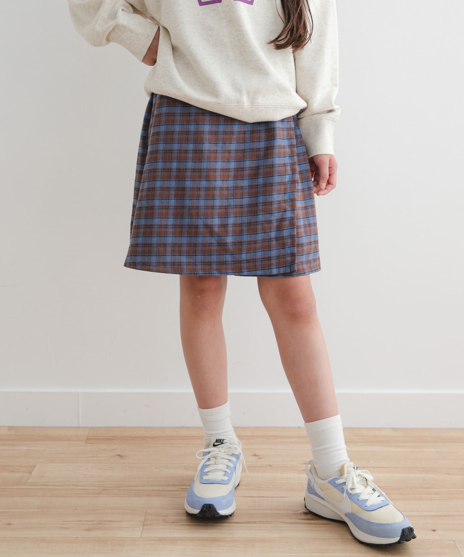 URBAN RESEARCH DOORS「『WEB/一部店舗限定サイズ』チェックラップキュロット(KIDS)」|その他|