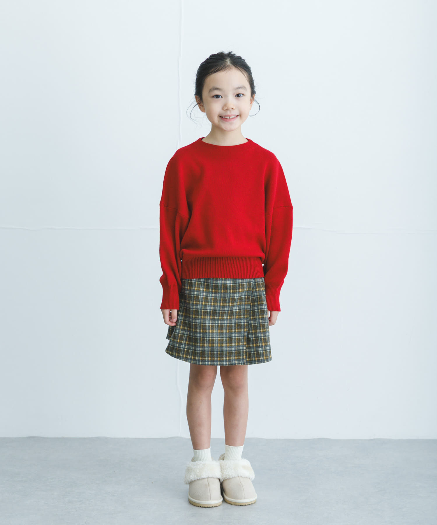 URBAN RESEARCH DOORS「『WEB/一部店舗限定サイズ』チェックラップキュロット(KIDS)」|その他|