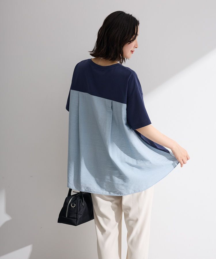 Green Parks「バックタックドッキングプルオーバー」|Tシャツ・カットソー|Navy