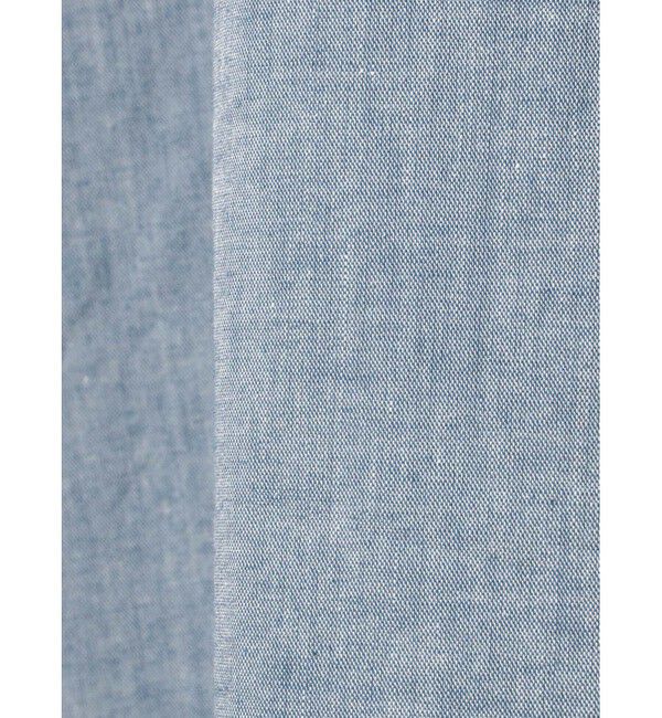 MidiUmi「MidiUmi シャンブレーフリルシャツ」|シャツ・ブラウス|