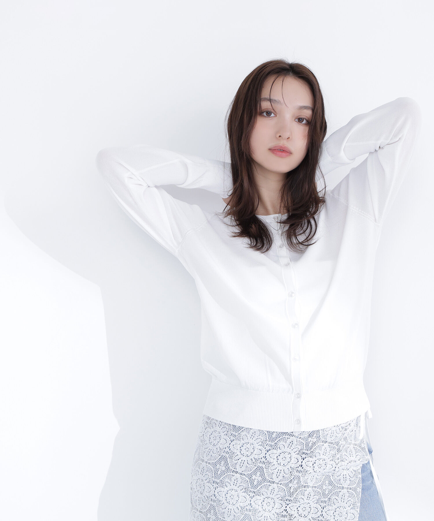  「<Oggi.jp掲載>レーヨンナイロンカーディガン」|ニット・セーター|