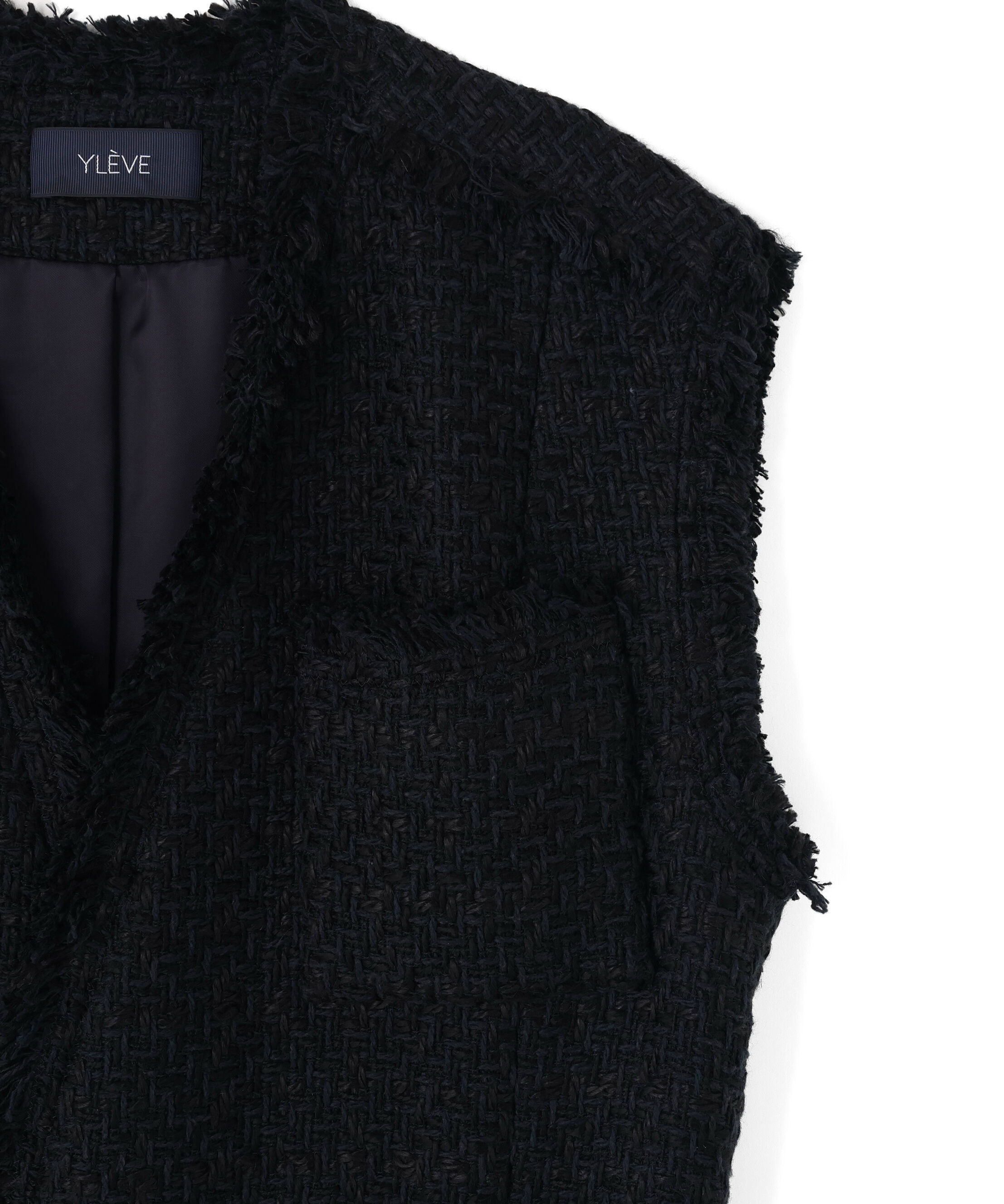 YLEVE 「YLEVE / COTTON LINEN TWEED NO SLEEVE JACKET」|その他|