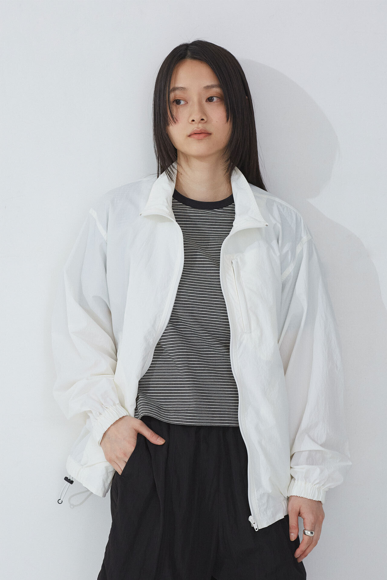 YLEVE 「Ｙ / RECYCLE NYLON MIX TAFFETA BZ」|ブルゾン・スタジャン|
