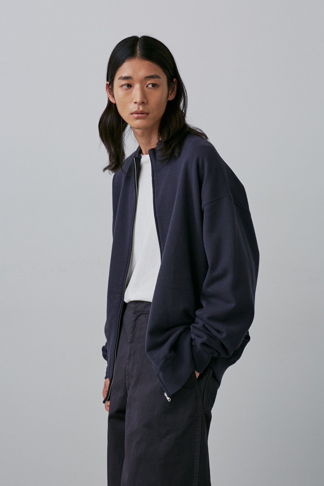 YLEVE 「Ｙ / ORGANIC COTTON HEAVY WEIGHT FLEECE BZ」|ブルゾン・スタジャン|