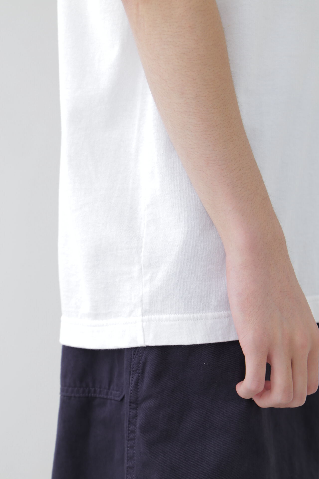 YLEVE 「Ｙ / ORGANIC COTTON JERSEY MOCK NECK S/S T」|Tシャツ・カットソー|
