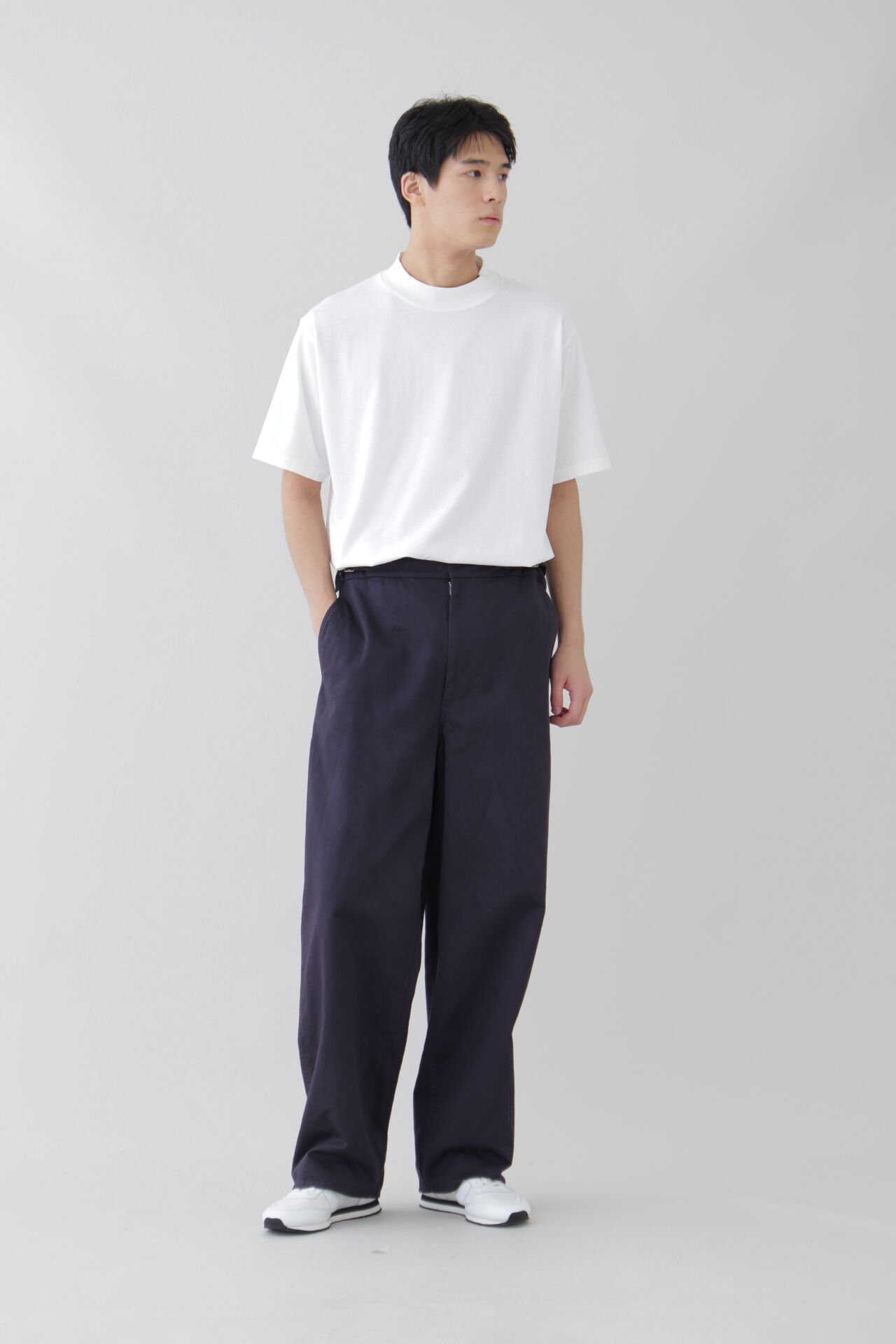 YLEVE 「Ｙ / ORGANIC COTTON JERSEY MOCK NECK S/S T」|Tシャツ・カットソー|