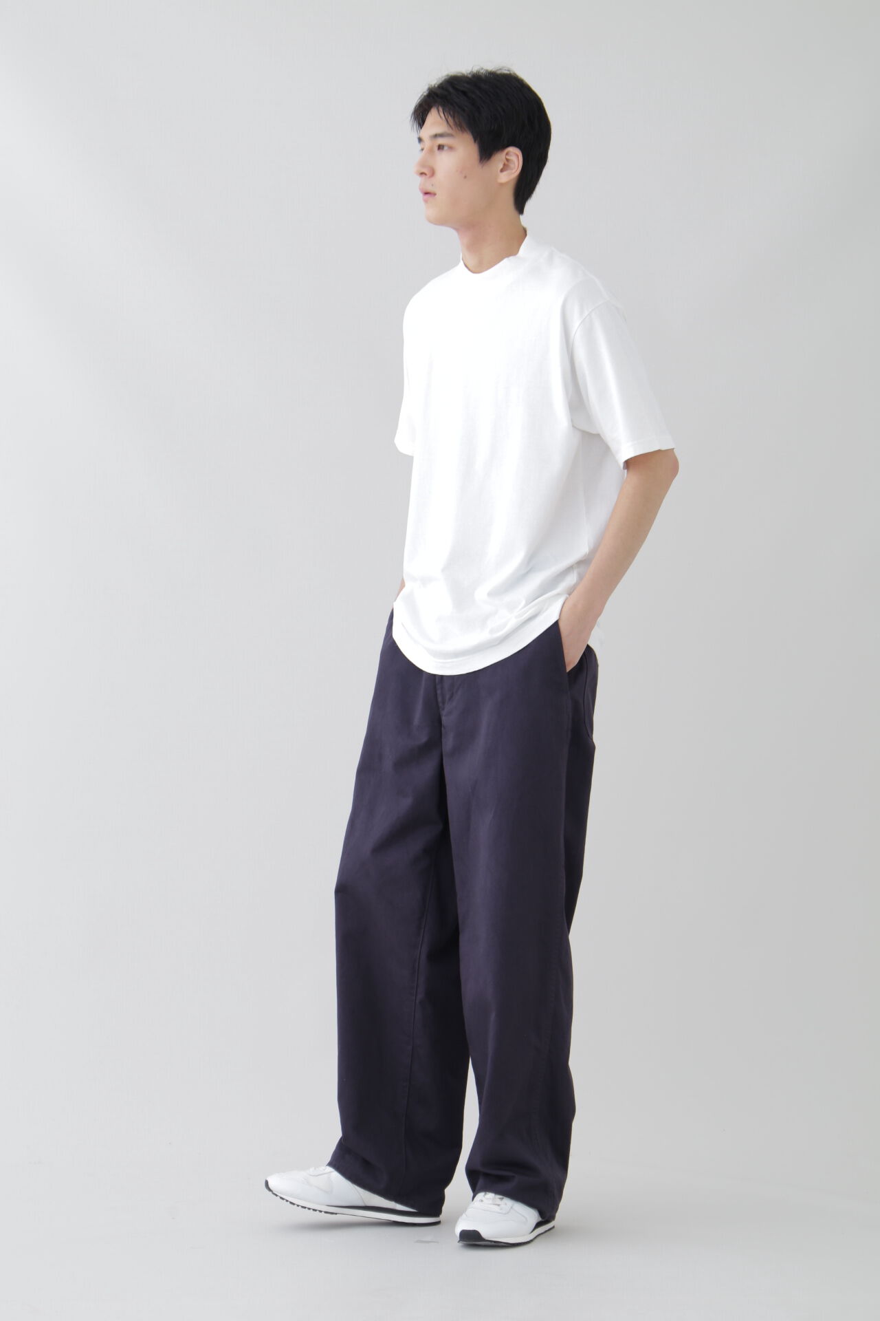 YLEVE 「Ｙ / ORGANIC COTTON JERSEY MOCK NECK S/S T」|Tシャツ・カットソー|