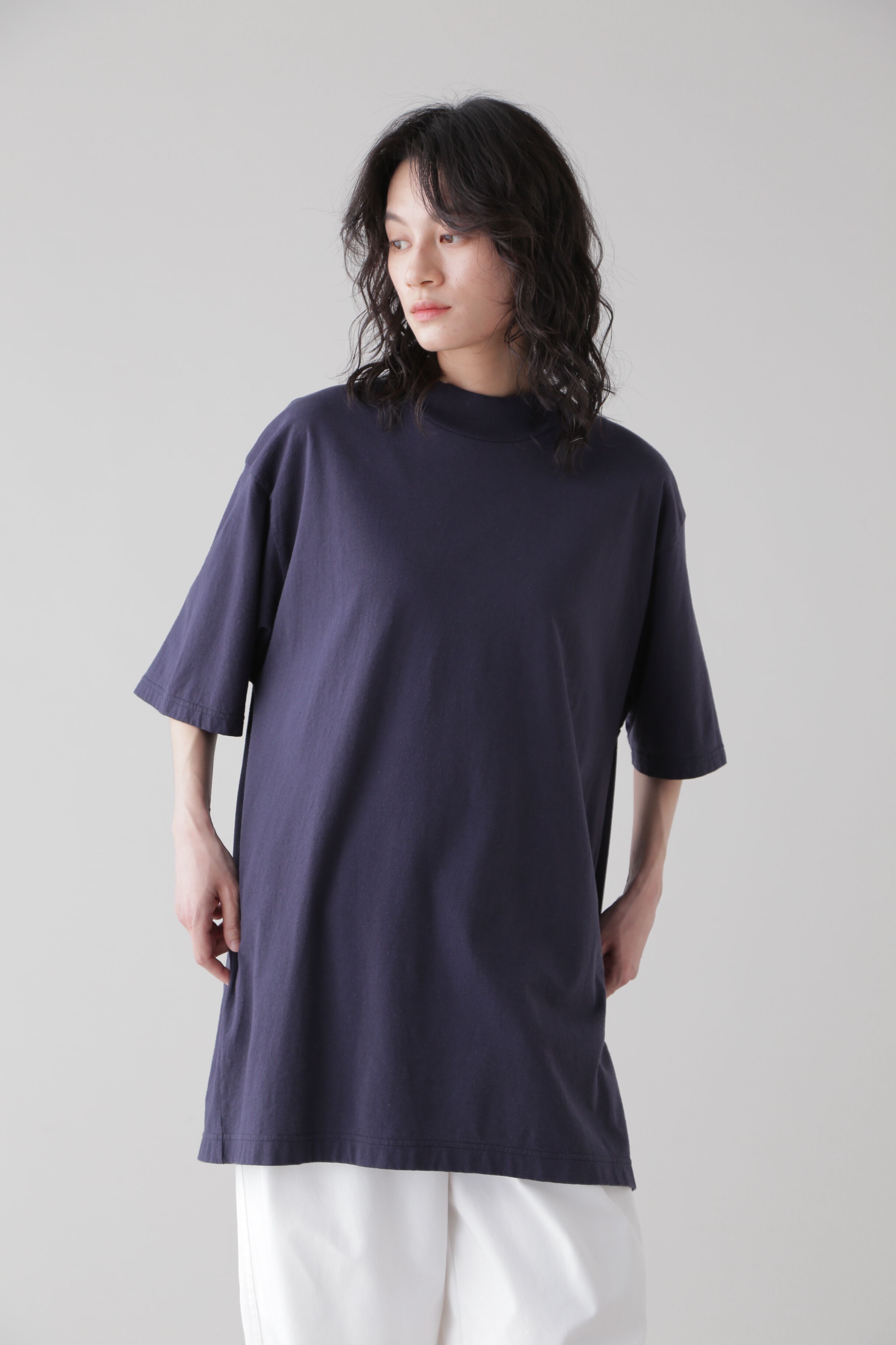 YLEVE 「Ｙ / ORGANIC COTTON JERSEY MOCK NECK S/S T」|Tシャツ・カットソー|