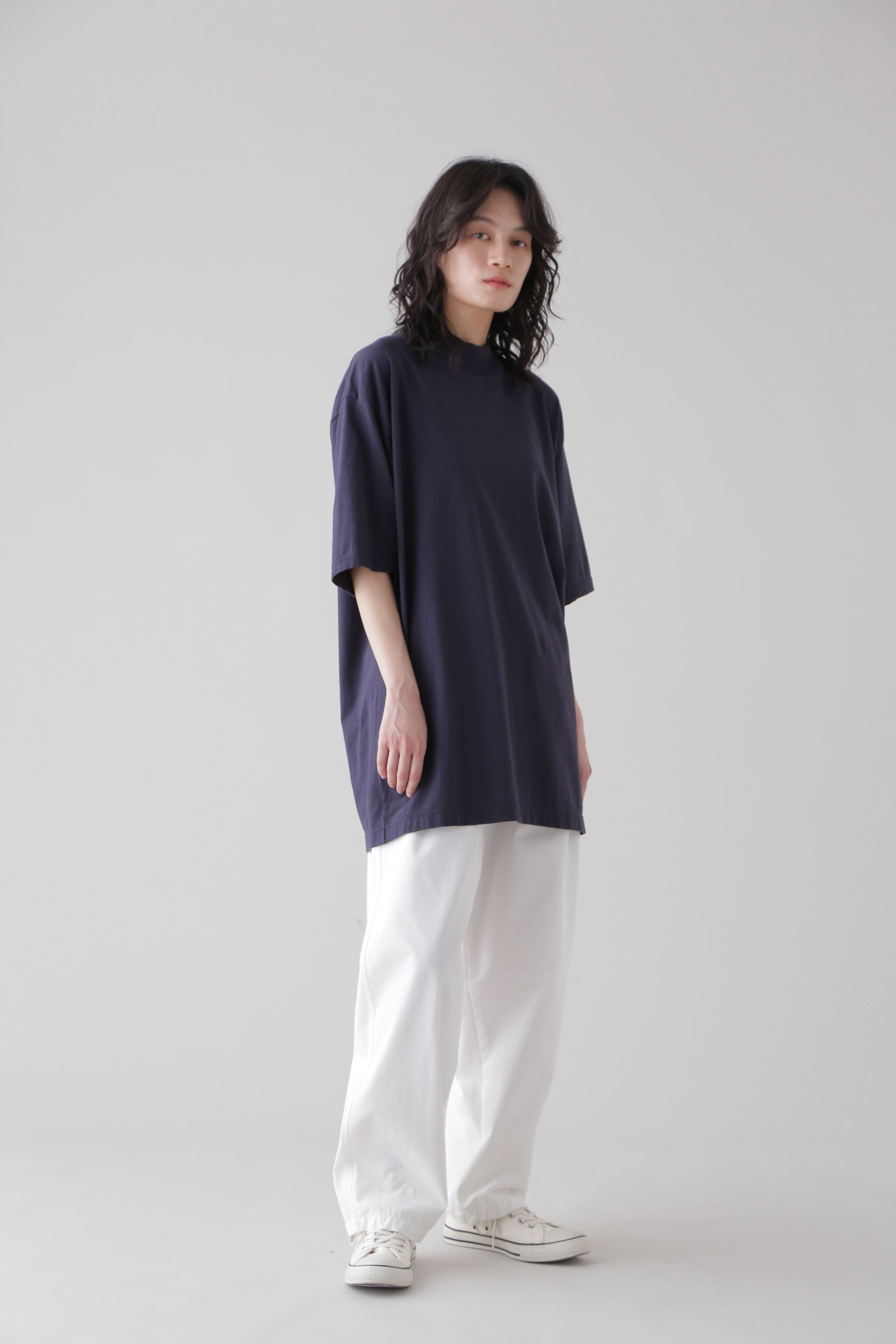 YLEVE 「Ｙ / ORGANIC COTTON JERSEY MOCK NECK S/S T」|Tシャツ・カットソー|