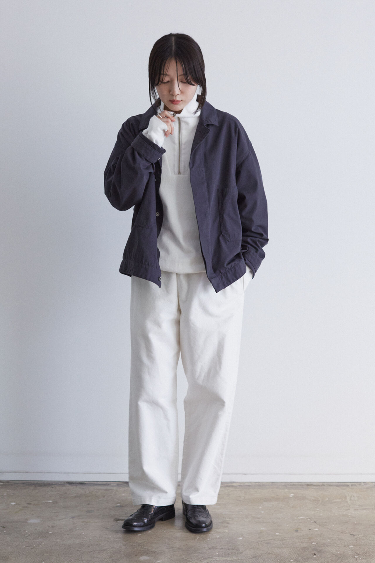 YLEVE 「Ｙ / ORGANIC COTTON BLEND HEAVY WEIGHT FLEECE HALF ZIP」|Tシャツ・カットソー|