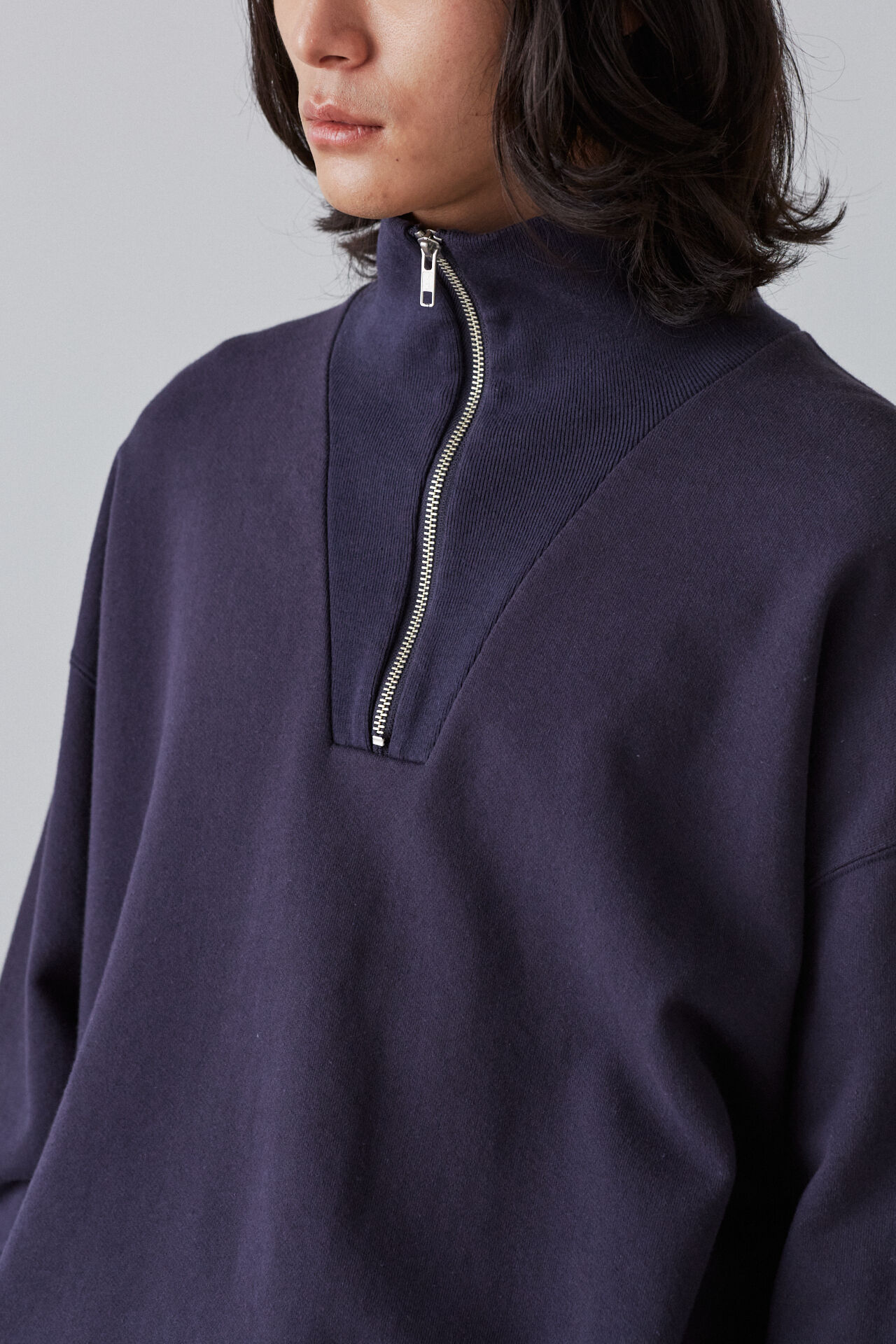 YLEVE 「Ｙ / ORGANIC COTTON BLEND HEAVY WEIGHT FLEECE HALF ZIP」|Tシャツ・カットソー|