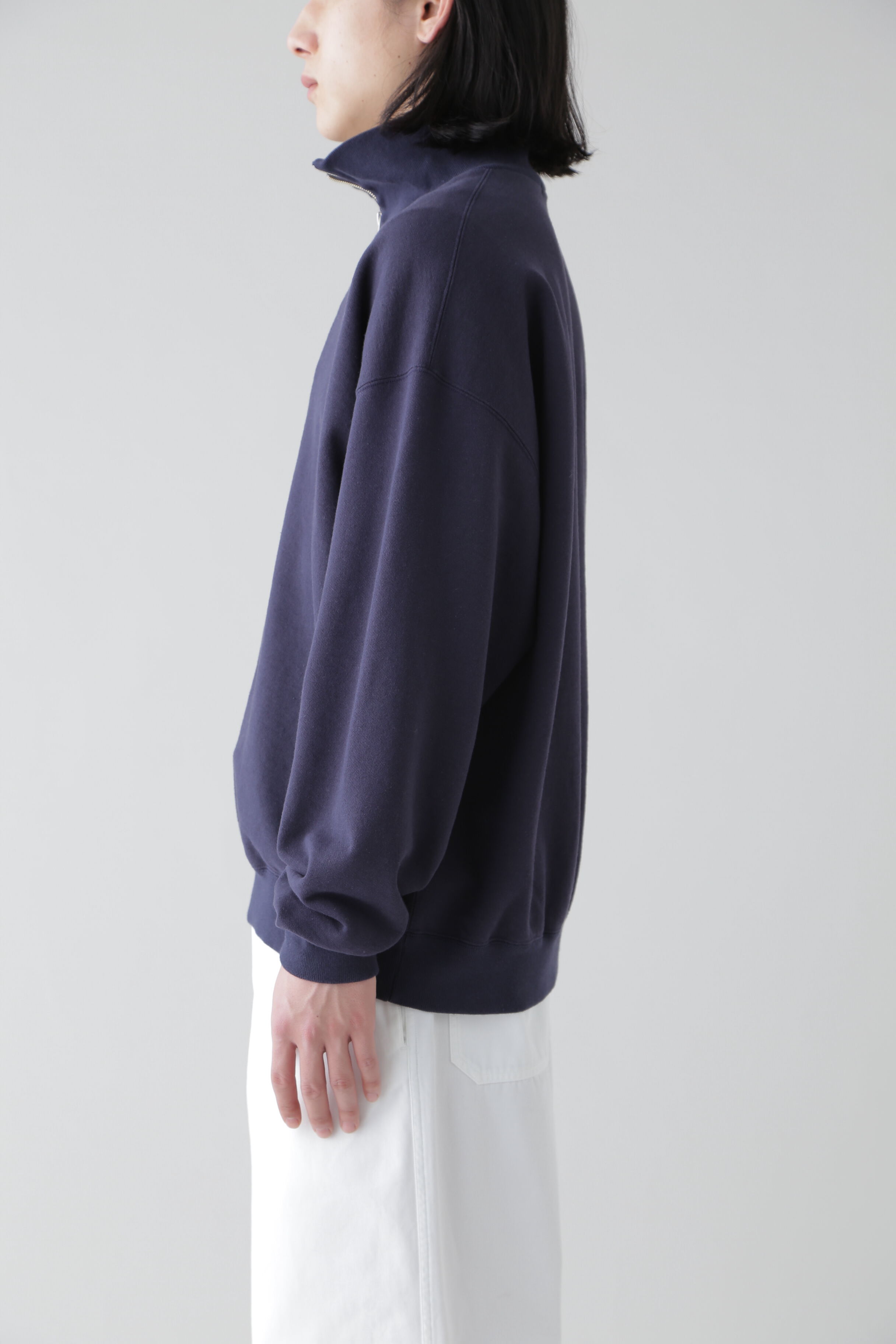 YLEVE 「Ｙ / ORGANIC COTTON BLEND HEAVY WEIGHT FLEECE HALF ZIP」|Tシャツ・カットソー|