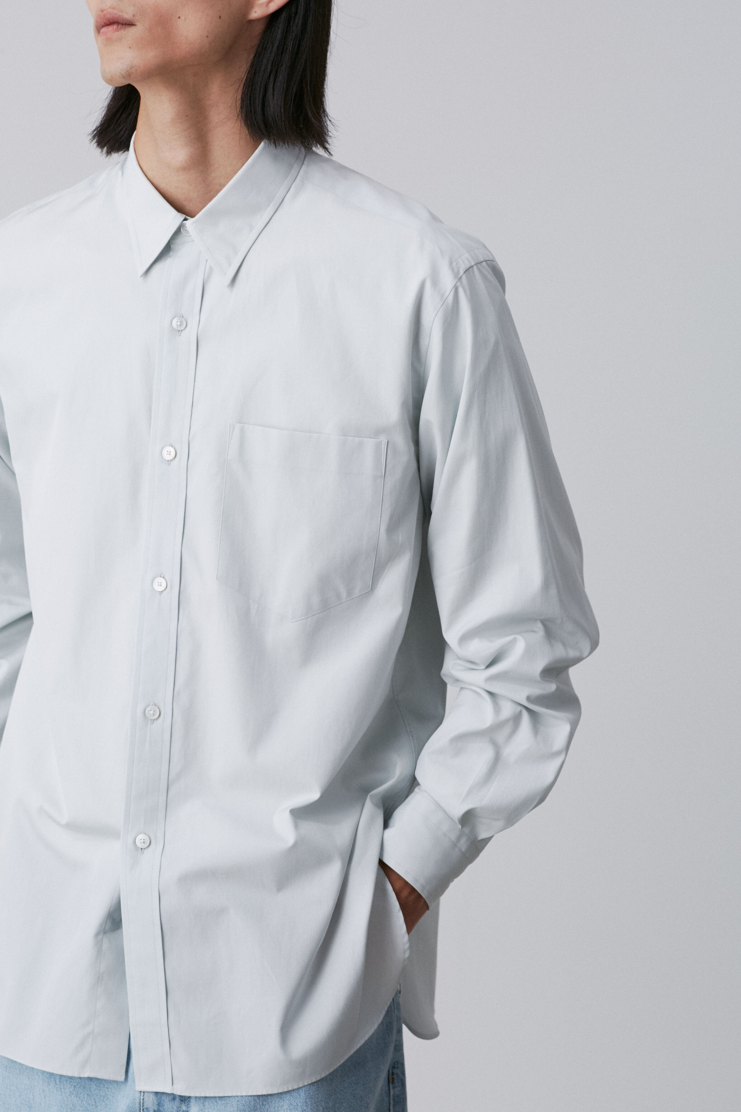 YLEVE 「YLEVE / COTTON BROAD SHIRT」|シャツ・ブラウス|