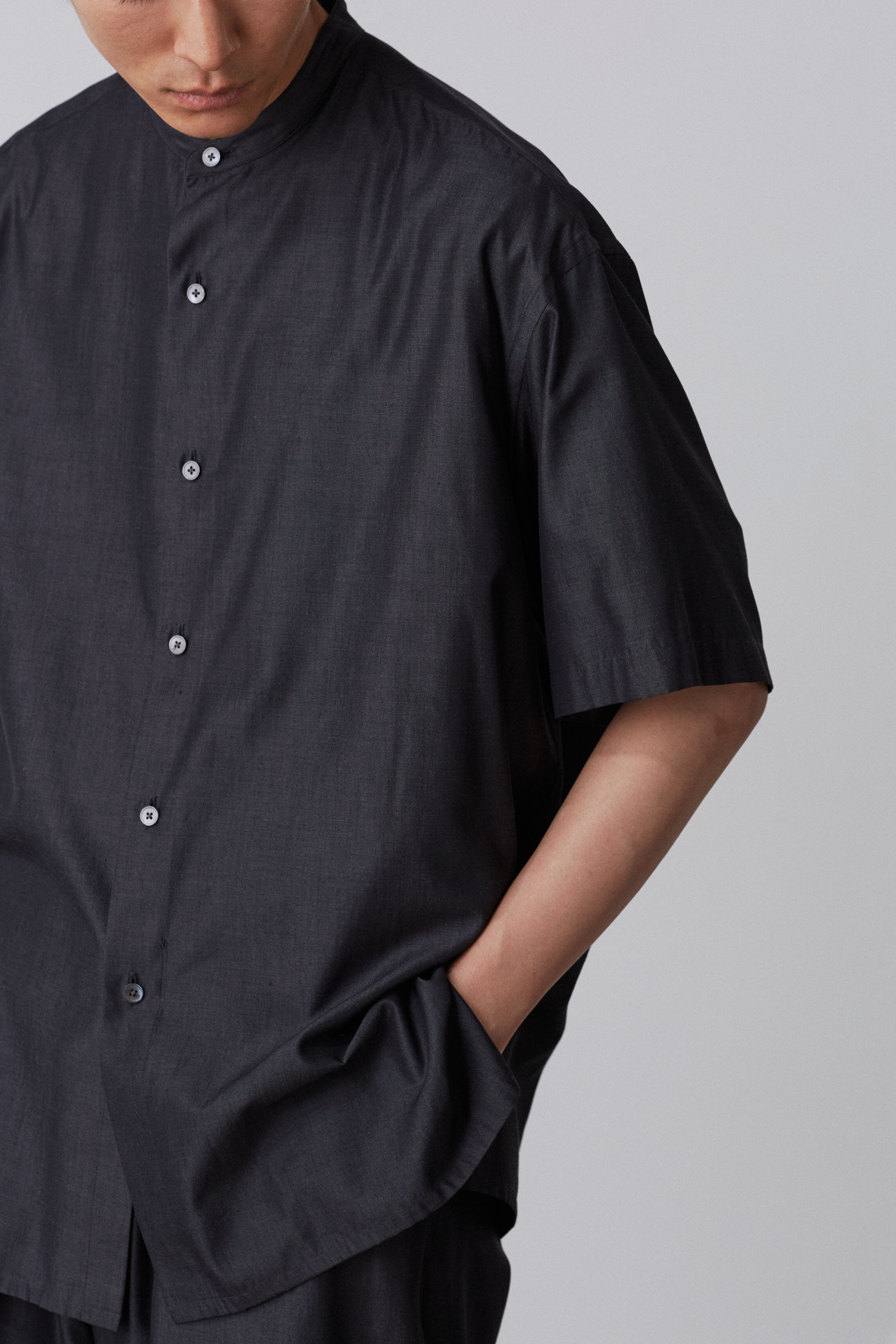 YLEVE 「YLEVE / SILK CHAMBRAY SHIRT」|シャツ・ブラウス|