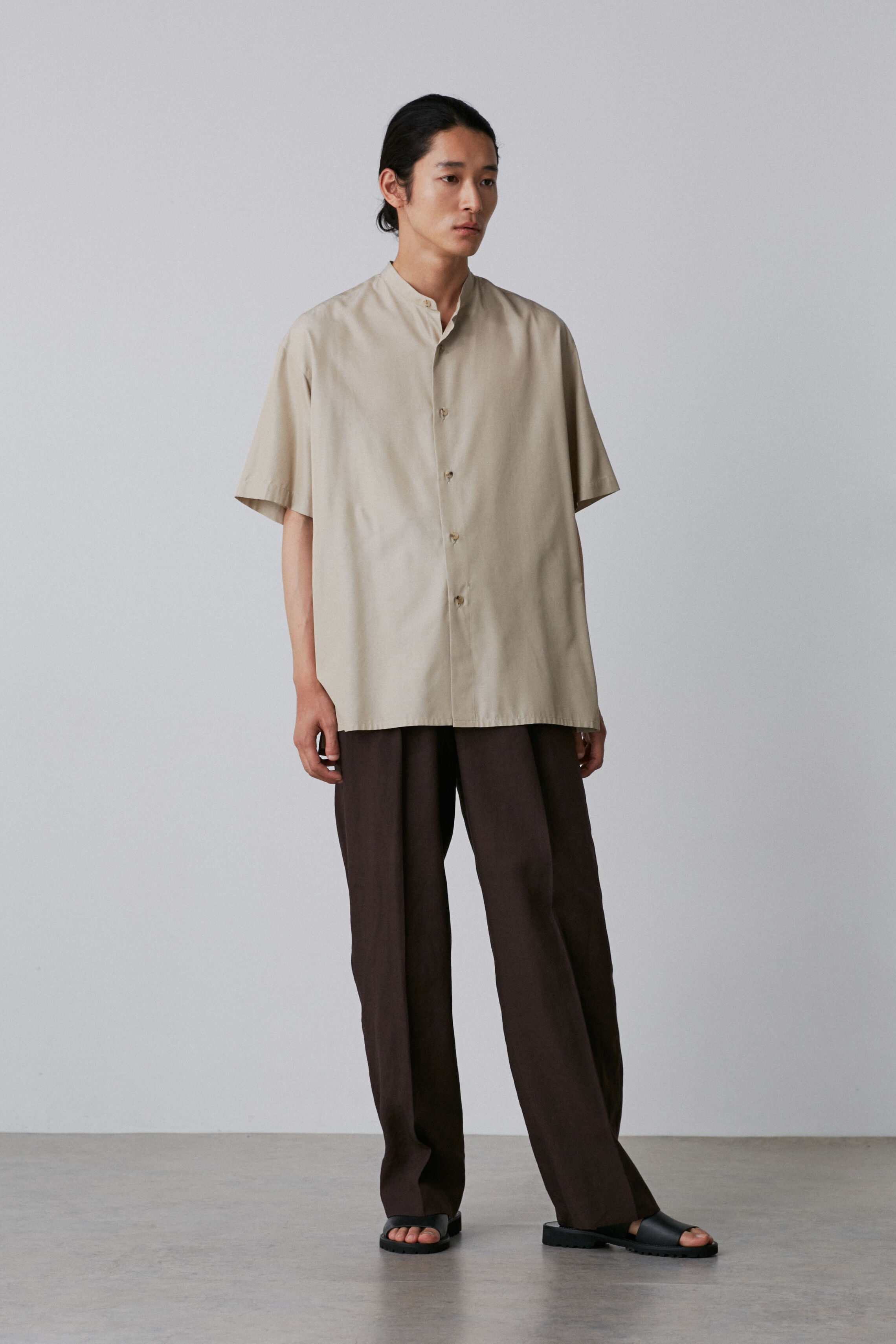 YLEVE 「YLEVE / SILK CHAMBRAY SHIRT」|シャツ・ブラウス|