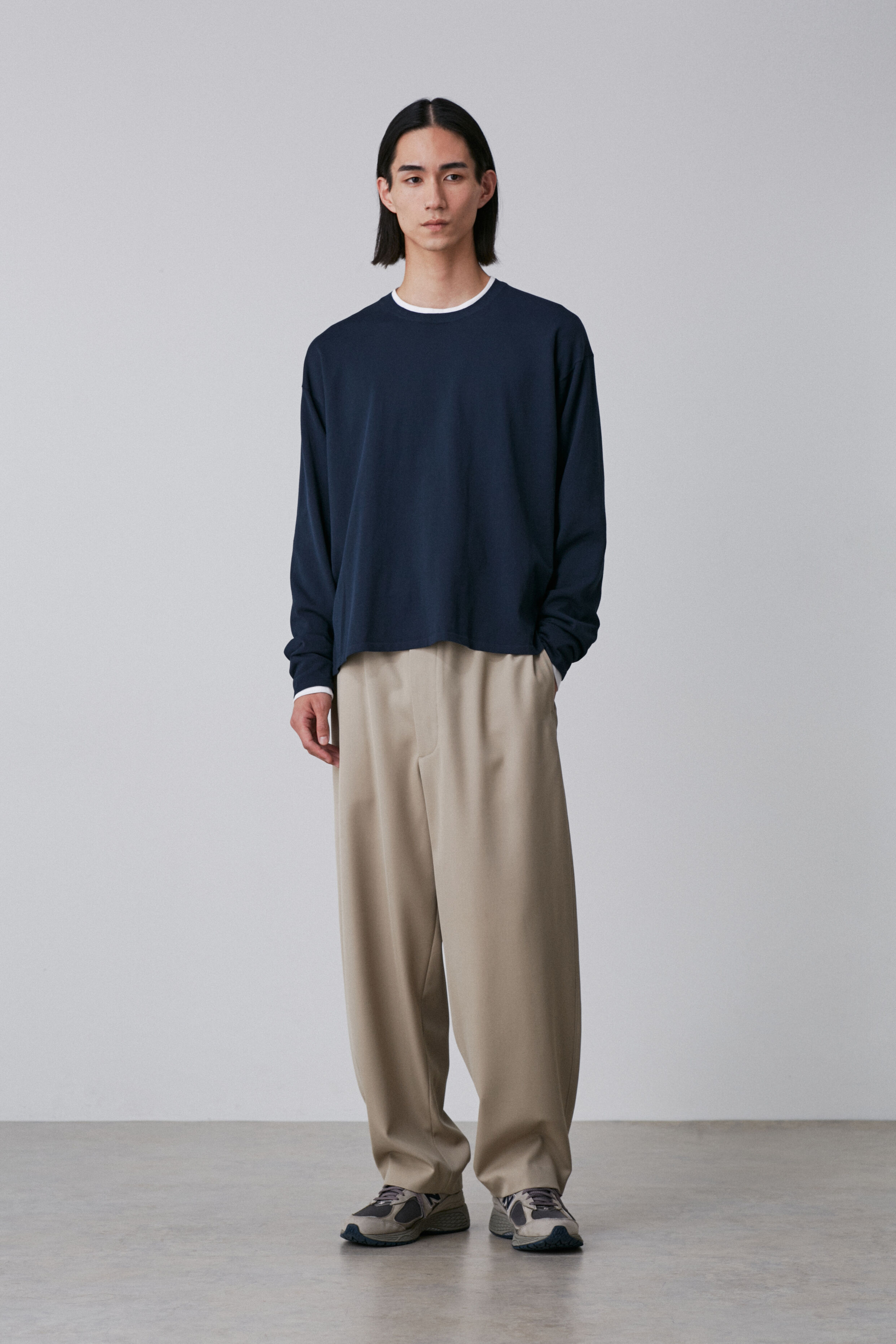 YLEVE 「YLEVE / GAS SINGEING COTTON KNIT PULL OVER」|ニット・セーター|