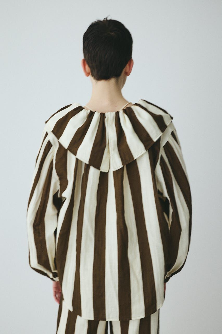 HeRIN.CYE「Stripe gauze  blouse」|シャツ・ブラウス|