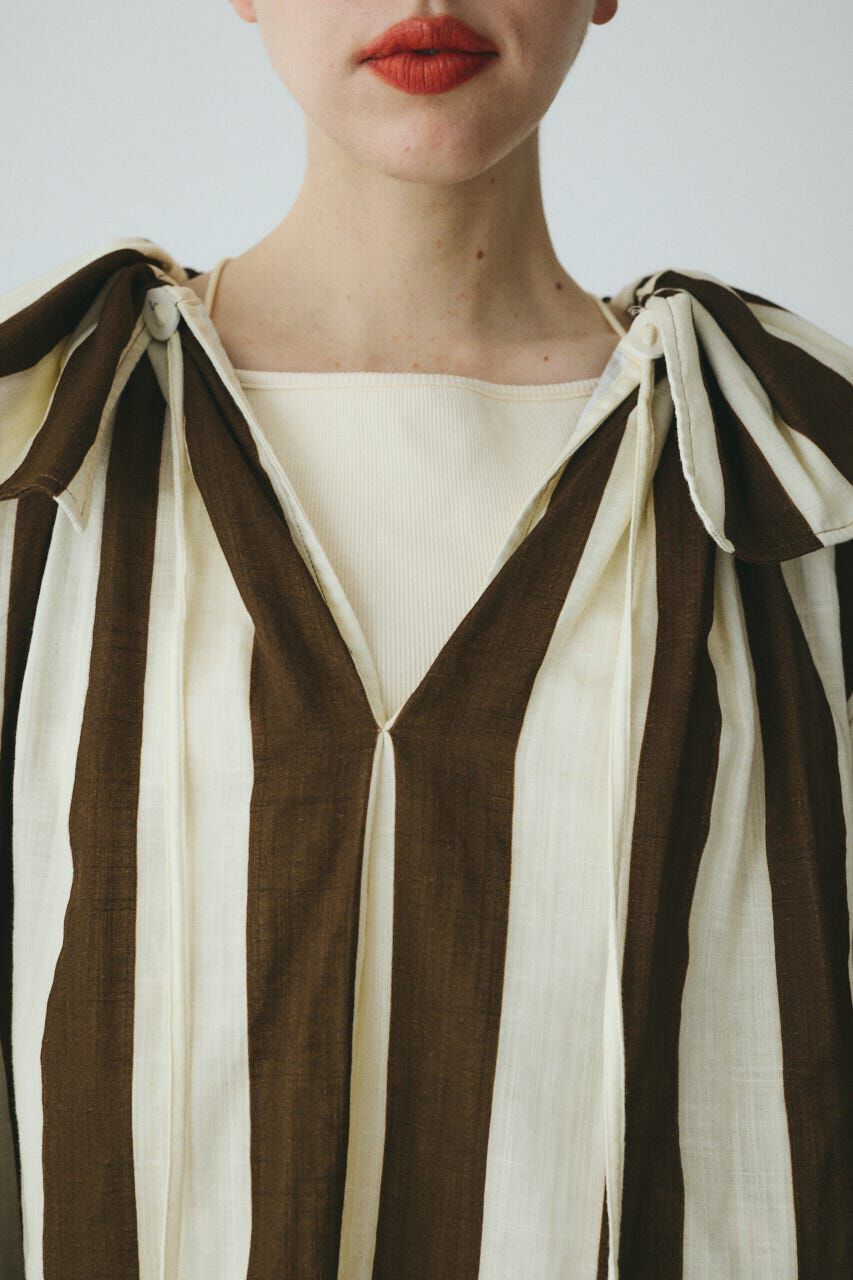 HeRIN.CYE「Stripe gauze  blouse」|シャツ・ブラウス|