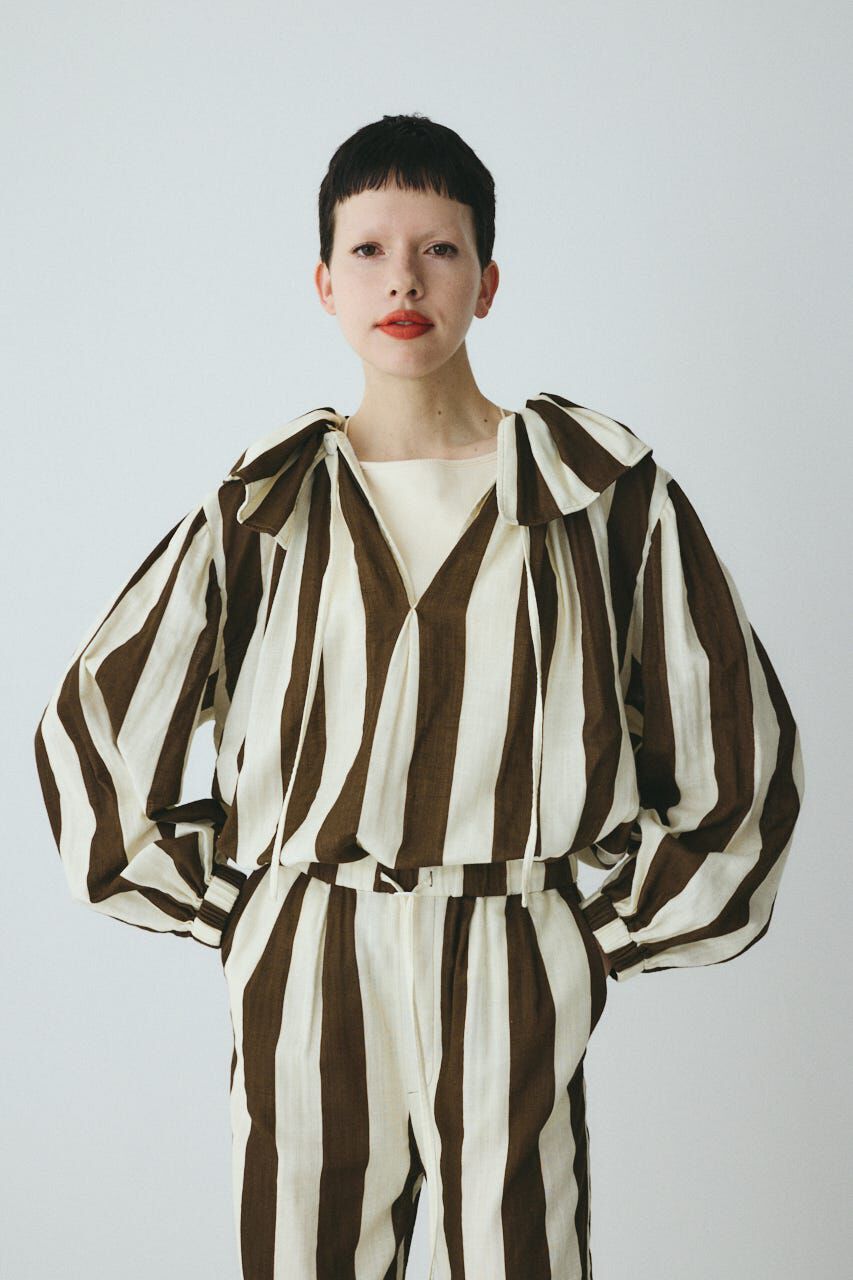 HeRIN.CYE「Stripe gauze  blouse」|シャツ・ブラウス|