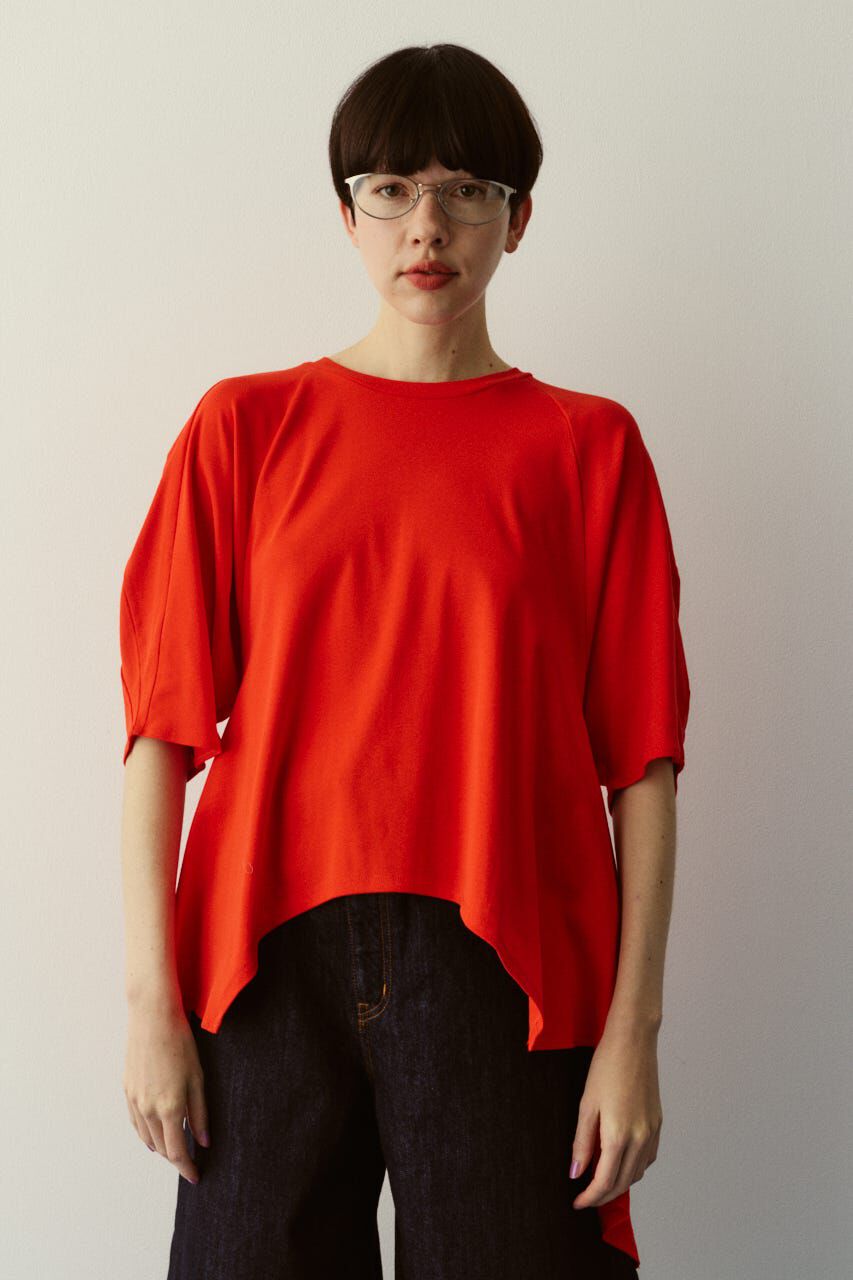 HeRIN.CYE「Flare hem cut tops」|Tシャツ・カットソー|RED