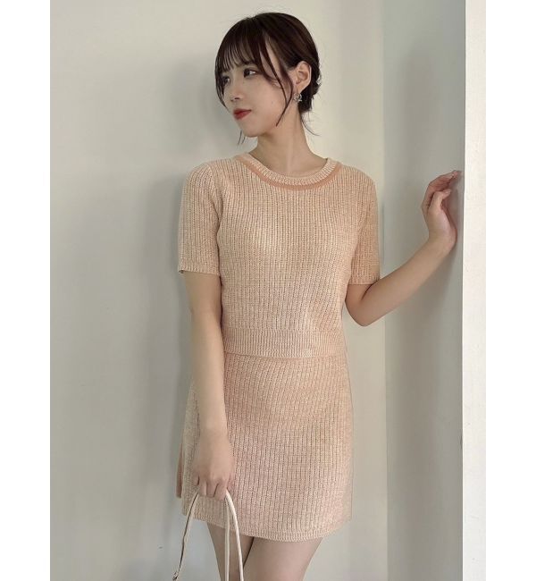 dazzlin「【WEB限定】ファンシーカラーニットミニスカート」|スカート|