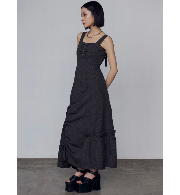 EMODA「アシンメトリードローマキシワンピース」|ワンピース|