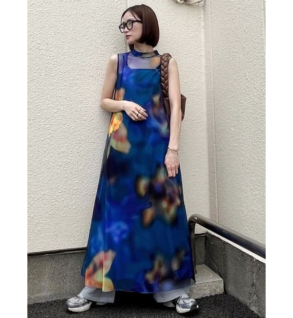MURUA「【追加生産分】シェイドフラワーレイヤードワンピース」|ワンピース|