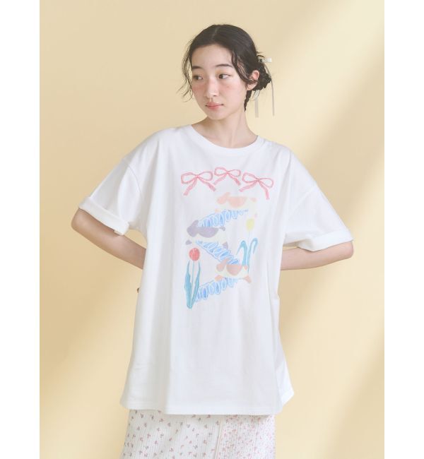 merry jenny「うさぎのひみつ時間Tee」|Tシャツ・カットソー|