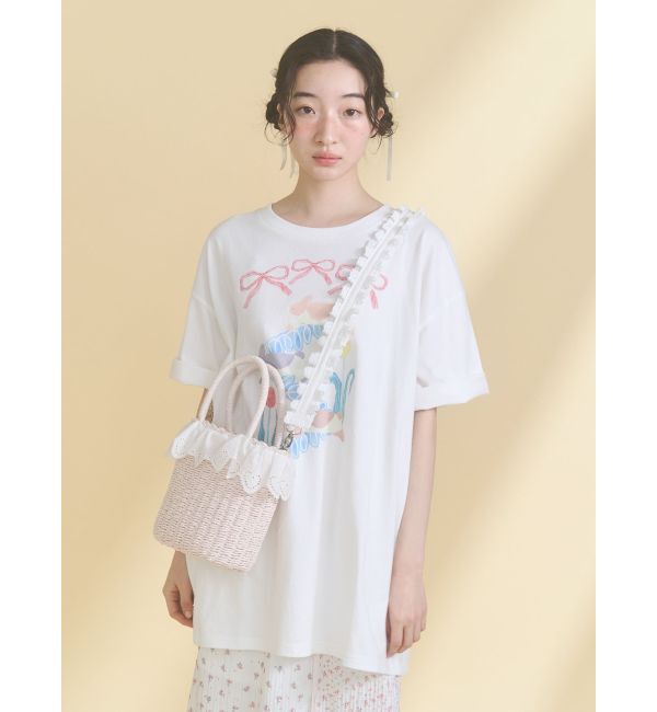 merry jenny「うさぎのひみつ時間Tee」|Tシャツ・カットソー|