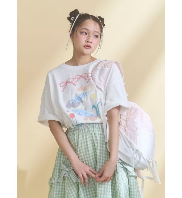 merry jenny「うさぎのひみつ時間Tee」|Tシャツ・カットソー|